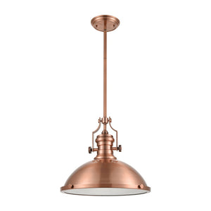 Atlas Chadwick 3-Light Pendant: Elegant Vintage-Inspired Lighting for Dining & Living Spaces, 14" Height Antique Copper CL11751-CO
