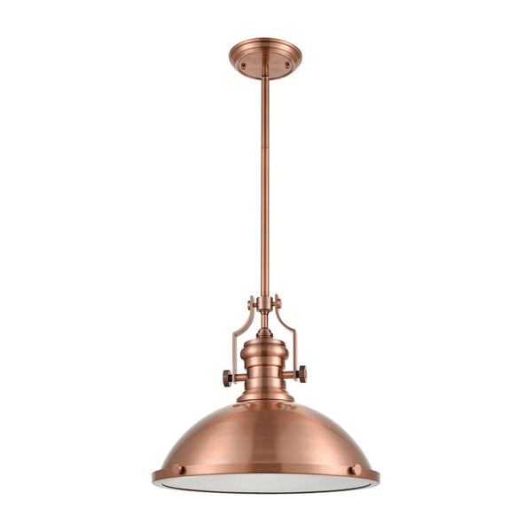 Atlas Chadwick 3-Light Pendant: Elegant Vintage-Inspired Lighting for Dining & Living Spaces, 14" Height Antique Copper CL11751-CO