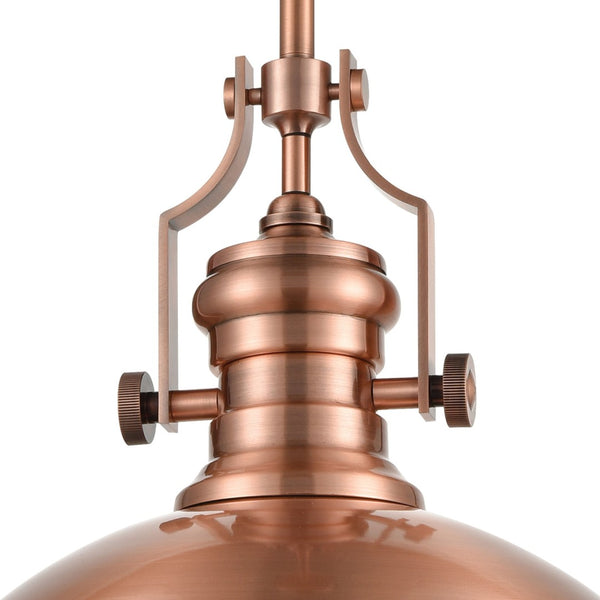 Atlas Chadwick 3-Light Pendant: Elegant Vintage-Inspired Lighting for Dining & Living Spaces, 14" Height Antique Copper CL11751-CO