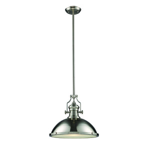 Atlas Chadwick 3-Light Pendant: Elegant Vintage-Inspired Lighting for Dining & Living Spaces, 14" Height Satin Nickel CL11751-NK