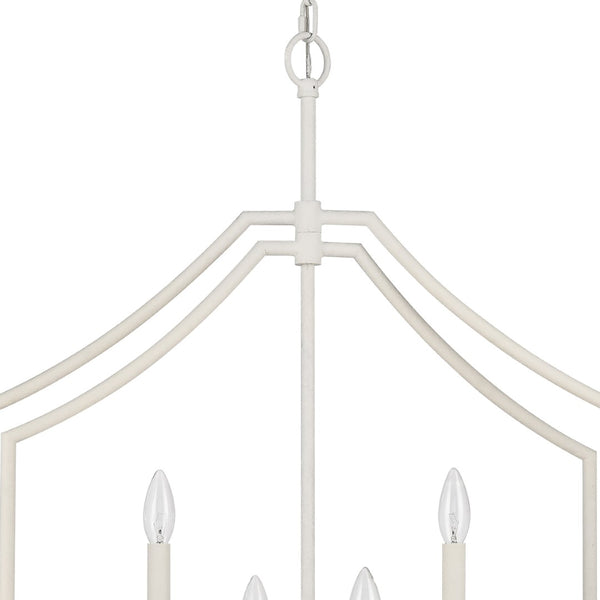 Atlas Continuance 26" Wide 6-Light Pendant - Textured White Coral, Modern Artistry for Your Space CL11756-WH