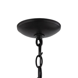 Atlas Conway 15" Wide Pendant Light - Elegant Oil Rubbed Bronze Frame with Warm Amber Glass Shade CL11757-BK