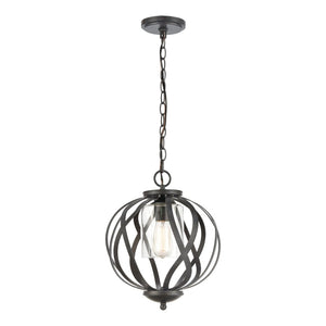 Atlas Daisy 12" Wide Pendant Light - Stylish Midnight Bronze Fixture for Kitchen, Dining & Entryway Decor CL11761-BZ