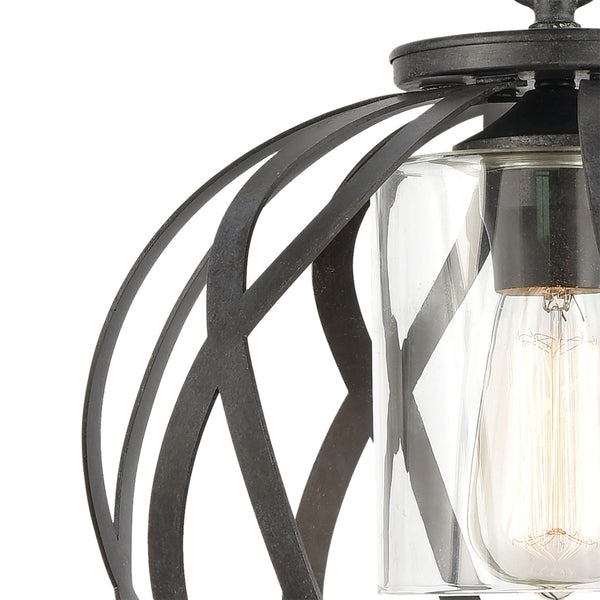 Atlas Daisy 12" Wide Pendant Light - Stylish Midnight Bronze Fixture for Kitchen, Dining & Entryway Decor CL11761-BZ