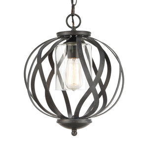 Atlas Daisy 12" Wide Pendant Light - Stylish Midnight Bronze Fixture for Kitchen, Dining & Entryway Decor CL11761-BZ