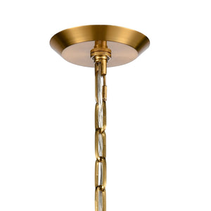 Atlas Danique 24-Inch Wide Pendant Light - Modern Scandinavian Design with Elegant Satin Brass Finish Corkwood CL11762-BS