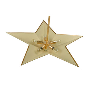 Atlas Drama 40'' Wide 5-Light Pendant - Luxe Gold Leaf Star-Shaped Fixture for Stunning Ambience CL11764-GD