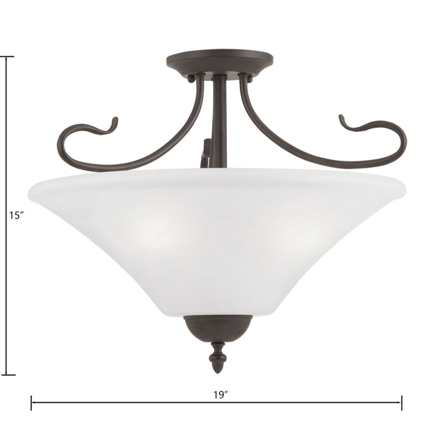 Atlas Elipse Pendant Light – Elegant Tulip-Shaped Glass Shade with Graceful Curves for Any Space Painted Bronze 19'' CL11767-BZ