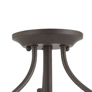 Atlas Elipse Pendant Light – Elegant Tulip-Shaped Glass Shade with Graceful Curves for Any Space Painted Bronze 19'' CL11767-BZ