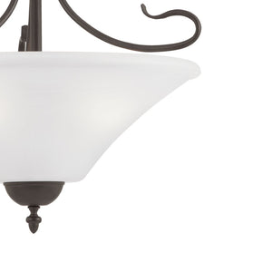 Atlas Elipse Pendant Light – Elegant Tulip-Shaped Glass Shade with Graceful Curves for Any Space Painted Bronze 19'' CL11767-BZ