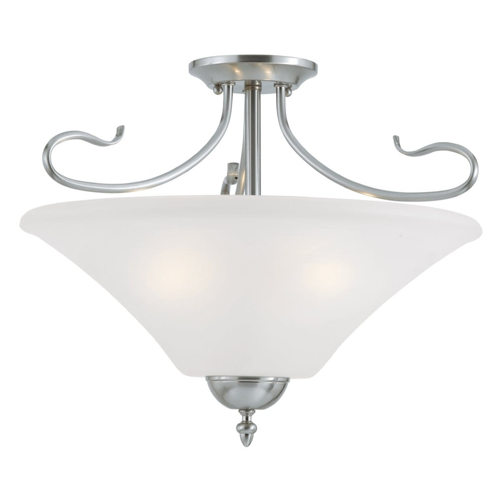Atlas Elipse Pendant Light – Elegant Tulip-Shaped Glass Shade with Graceful Curves for Any Space Brushed Nickel CL11767-NK