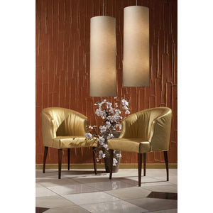 Atlas Fabric Cylinders 12" Wide 4-Light Pendant - Modern Satin Nickel Fixture for Elegant Illumination CL11770-NK