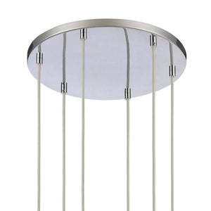 Atlas Forma de Crystal 17.5'' Wide 6-Light Pendant - Polished Chrome Lighting for Modern Dining Spaces CL11772-CH