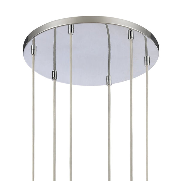 Atlas Forma de Crystal 17.5'' Wide 6-Light Pendant - Polished Chrome Lighting for Modern Dining Spaces CL11772-CH