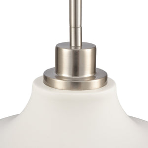 Atlas Grenville 13'' Wide Industrial Pendant Light - Brushed Nickel, Modern Design for Any Space CL11774-WH