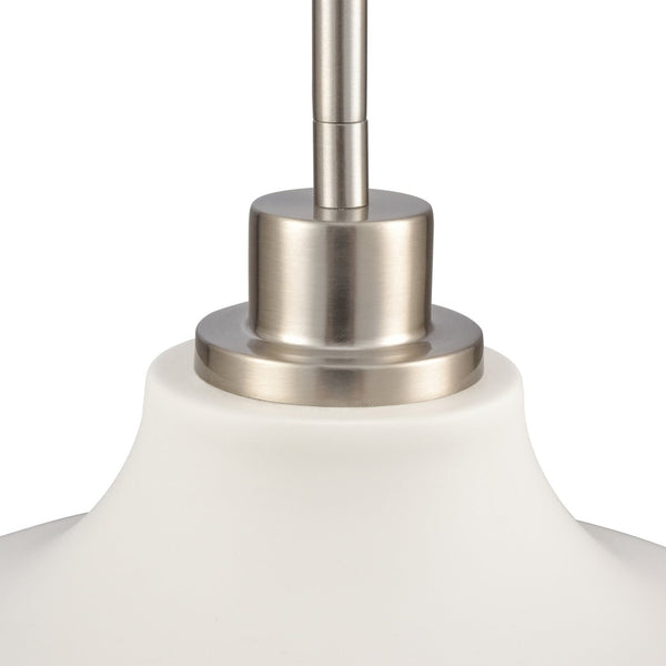 Atlas Grenville 13'' Wide Industrial Pendant Light - Brushed Nickel, Modern Design for Any Space CL11774-WH