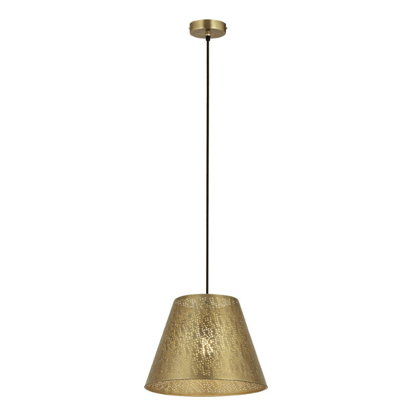 Atlas Hargen 15" Wide Antique Brass Pendant Light - Elegant, Sculptural Design for Any Room Ambiance CL11775-BS