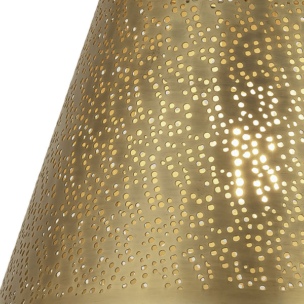 Atlas Hargen 15" Wide Antique Brass Pendant Light - Elegant, Sculptural Design for Any Room Ambiance CL11775-BS