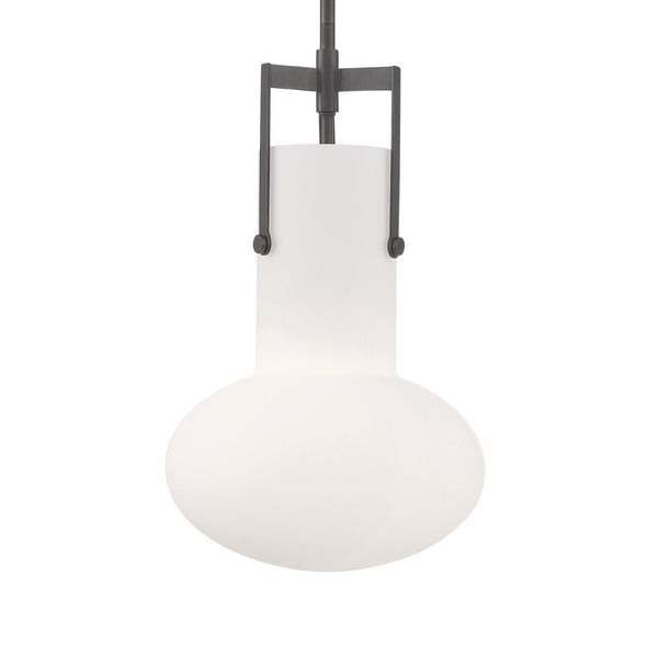 Atlas Izel 10'' Wide 1-Light Pendant - Stylish Glass Shade for Modern Industrial Elegance in Any Space Oil Rubbed Bronze CL11779-BZ