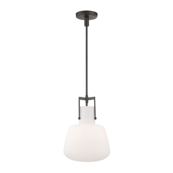 Atlas Izel 12" Wide 1-Light Pendant - Elegant Oil Rubbed Bronze with Clear Glass Shade for Modern Spaces CL11780-BZ