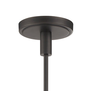 Atlas Izel 12" Wide 1-Light Pendant - Elegant Oil Rubbed Bronze with Clear Glass Shade for Modern Spaces CL11780-BZ