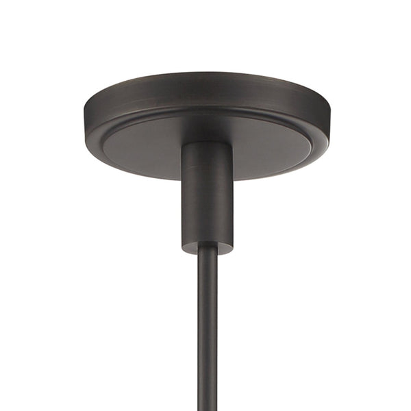 Atlas Izel 12" Wide 1-Light Pendant - Elegant Oil Rubbed Bronze with Clear Glass Shade for Modern Spaces CL11780-BZ