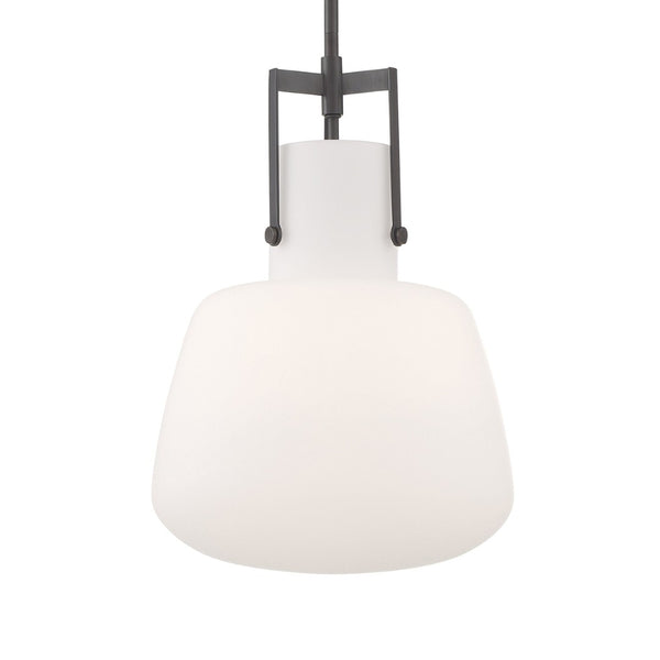Atlas Izel 12" Wide 1-Light Pendant - Elegant Oil Rubbed Bronze with Clear Glass Shade for Modern Spaces CL11780-BZ