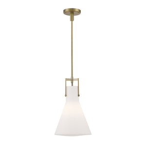 Atlas Izel 12" Wide 1-Light Pendant - Antique Brass Elegance for Contemporary Spaces & Ambient Lighting CL11781-BS
