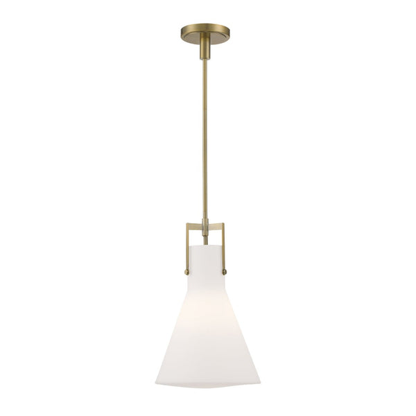 Atlas Izel 12" Wide 1-Light Pendant - Antique Brass Elegance for Contemporary Spaces & Ambient Lighting CL11781-BS