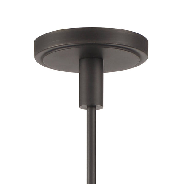 Atlas Izel 12" Wide Pendant Light - Industrial Oil Rubbed Bronze Fixture for Modern Home Aesthetics CL11781-BZ