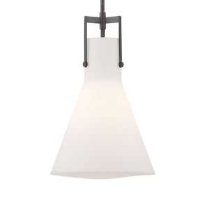 Atlas Izel 12" Wide Pendant Light - Industrial Oil Rubbed Bronze Fixture for Modern Home Aesthetics CL11781-BZ