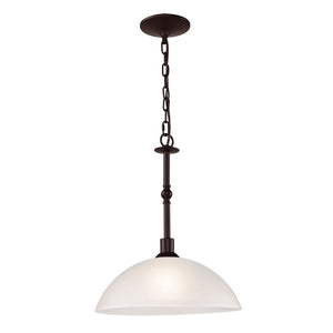 Atlas Jackson 14'' Wide 1-Light Pendant - Modern Tulip Glass Shade in Oil Rubbed Bronze for Stylish Illumination CL11782-BZ