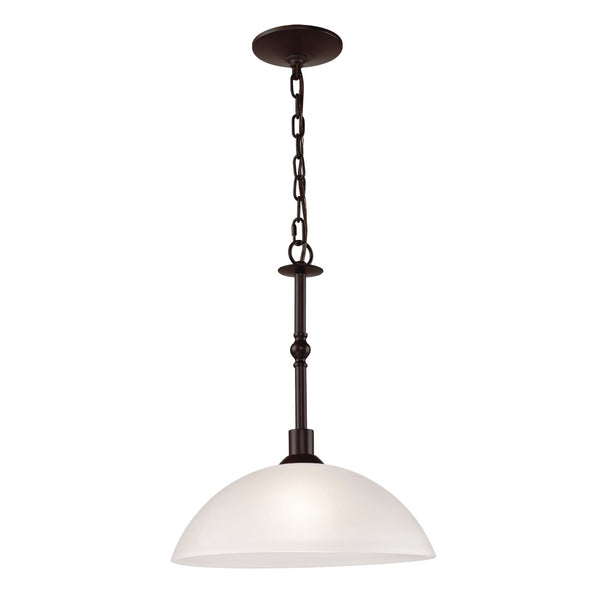 Atlas Jackson 14'' Wide 1-Light Pendant - Modern Tulip Glass Shade in Oil Rubbed Bronze for Stylish Illumination CL11782-BZ