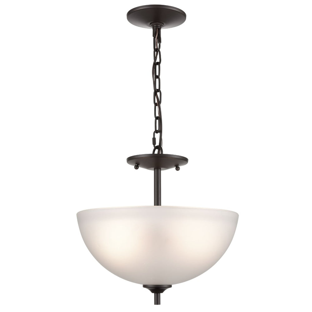 Atlas Jackson 14" Wide 2-Light Pendant - Elegant Tulip Glass Shades in Oil Rubbed Bronze Finish CL11783-BZ