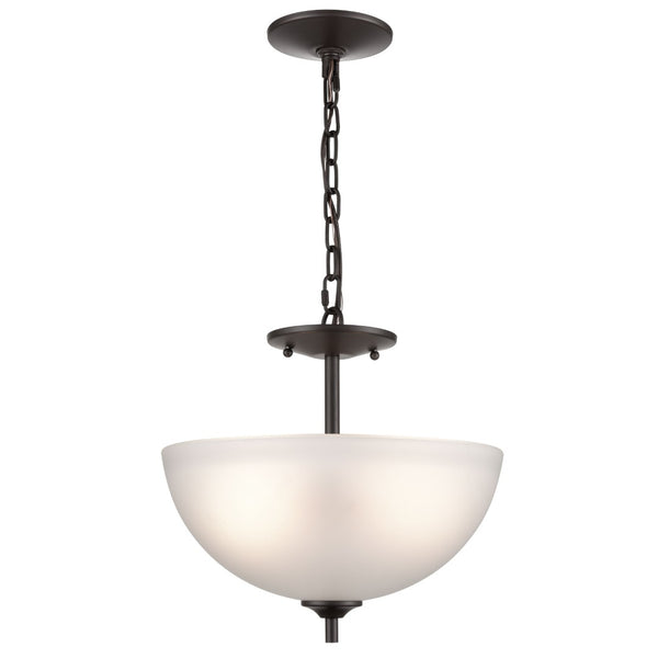 Atlas Jackson 14" Wide 2-Light Pendant - Elegant Tulip Glass Shades in Oil Rubbed Bronze Finish CL11783-BZ