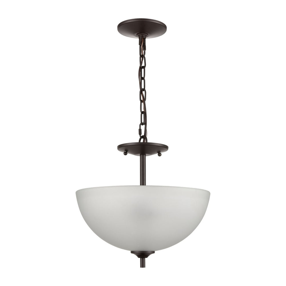 Atlas Jackson 14" Wide 2-Light Pendant - Elegant Tulip Glass Shades in Oil Rubbed Bronze Finish CL11783-BZ