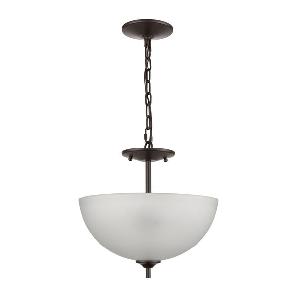 Atlas Jackson 14" Wide 2-Light Pendant - Elegant Tulip Glass Shades in Oil Rubbed Bronze Finish CL11783-BZ