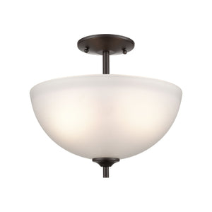 Atlas Jackson 14" Wide 2-Light Pendant - Elegant Tulip Glass Shades in Oil Rubbed Bronze Finish CL11783-BZ