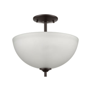 Atlas Jackson 14" Wide 2-Light Pendant - Elegant Tulip Glass Shades in Oil Rubbed Bronze Finish CL11783-BZ