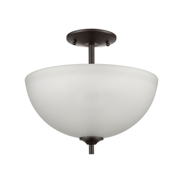 Atlas Jackson 14" Wide 2-Light Pendant - Elegant Tulip Glass Shades in Oil Rubbed Bronze Finish CL11783-BZ