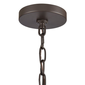 Atlas Joanie 4-Light Pendant - Sculptural Lantern Design for Rustic Charm in Dining Rooms and Entryways Old Bronze CL11784-BZ