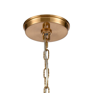 Atlas Judy 16'' Wide 3-Light Pendant - Elegant Glass Shade for Modern Dining and Stylish Home Interiors Satin Brass CL11785-BS