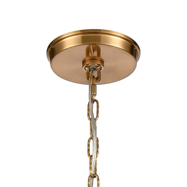 Atlas Judy 16'' Wide 3-Light Pendant - Elegant Glass Shade for Modern Dining and Stylish Home Interiors Satin Brass CL11785-BS