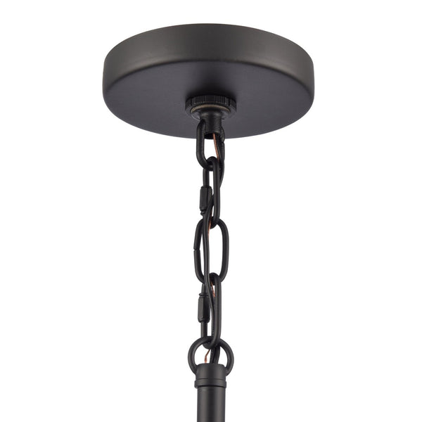 Atlas Julian 14'' Wide 1-Light Pendant - Stylish Glass Dome for Modern Spaces, Perfect for Entryways & More Matte Black CL11786-BK