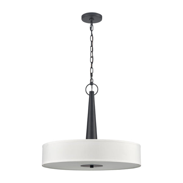 Atlas Leo 22'' Wide 4-Light Pendant - Modern Elegance for Dining and Living Spaces with Timeless Charm Matte Black CL11791-BK