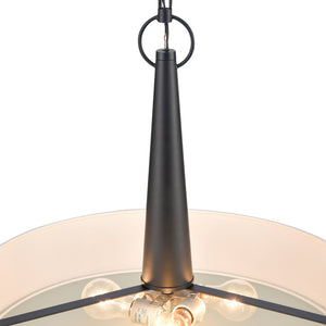 Atlas Leo 22'' Wide 4-Light Pendant - Modern Elegance for Dining and Living Spaces with Timeless Charm Matte Black CL11791-BK