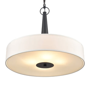 Atlas Leo 22'' Wide 4-Light Pendant - Modern Elegance for Dining and Living Spaces with Timeless Charm Matte Black CL11791-BK