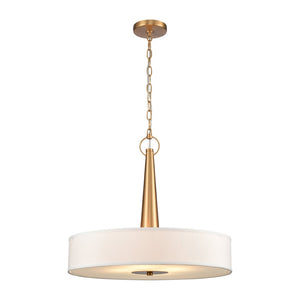 Atlas Leo 22'' Wide 4-Light Pendant - Modern Elegance for Dining and Living Spaces with Timeless Charm Brushed Gold CL11791-GD