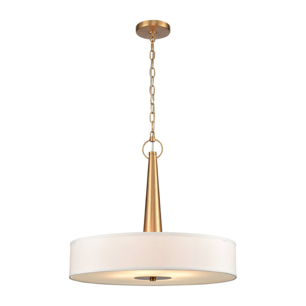 Atlas Leo 22'' Wide 4-Light Pendant - Modern Elegance for Dining and Living Spaces with Timeless Charm Brushed Gold CL11791-GD