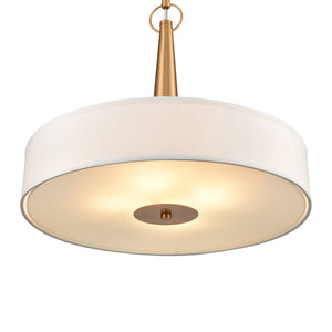 Atlas Leo 22'' Wide 4-Light Pendant - Modern Elegance for Dining and Living Spaces with Timeless Charm Brushed Gold CL11791-GD